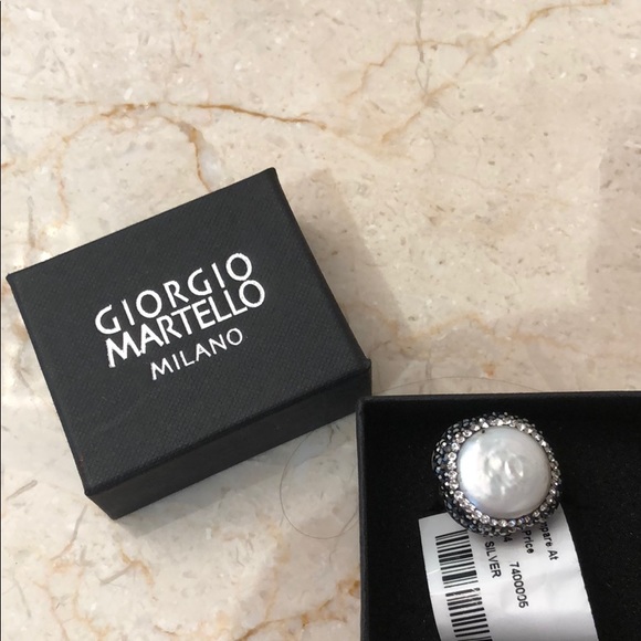 Giorgio Martello Silver Ring with Swarovski - Picture 7 of 7